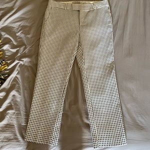 Banana Republic blue and white ankle pants